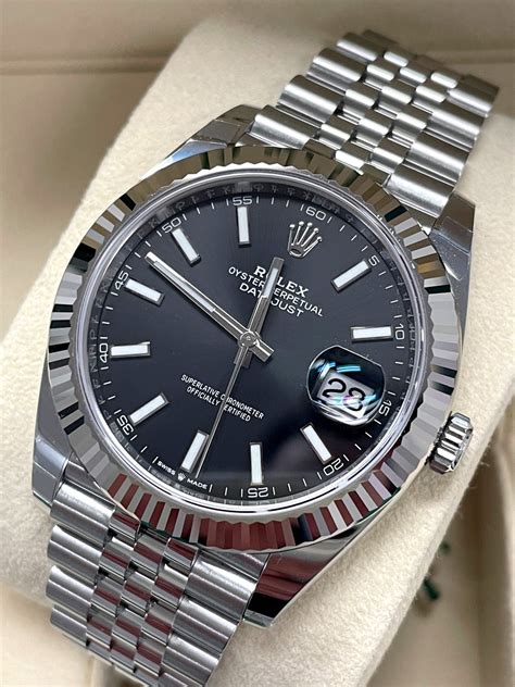 rolex 41mm datejust stainless steel.